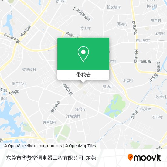 东莞市华贤空调电器工程有限公司地图