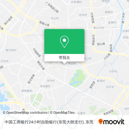 中国工商银行24小时自助银行(东莞大朗支行)地图