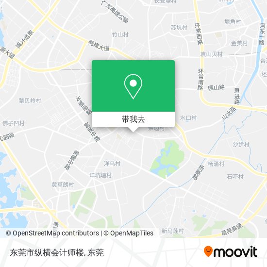 东莞市纵横会计师楼地图