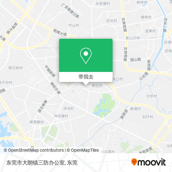 东莞市大朗镇三防办公室地图