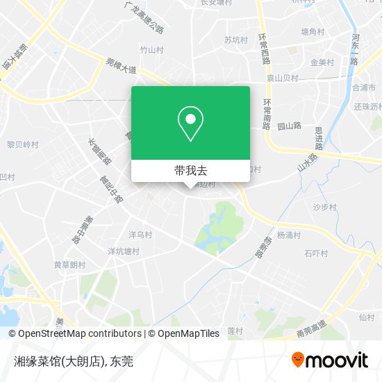 湘缘菜馆(大朗店)地图