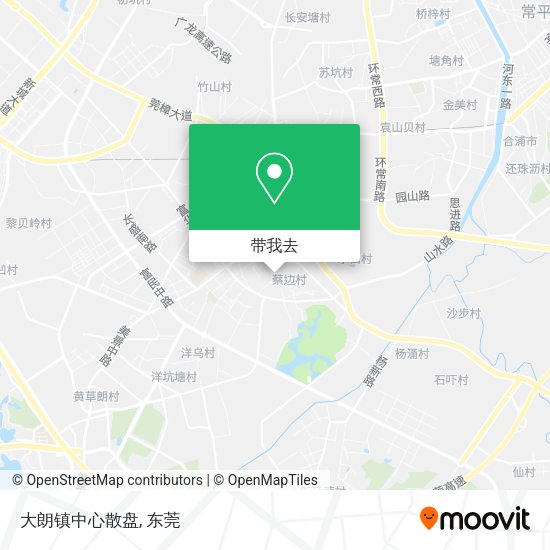 大朗镇中心散盘地图