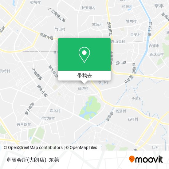 卓丽会所(大朗店)地图