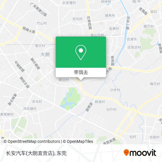 长安汽车(大朗直营店)地图