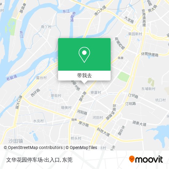 文华花园停车场-出入口地图