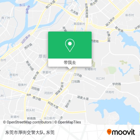 东莞市厚街交警大队地图