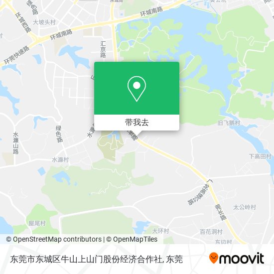 东莞市东城区牛山上山门股份经济合作社地图