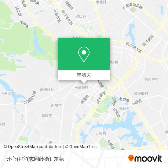 开心住宿(志同岭街)地图