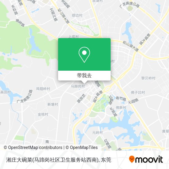 湘庄大碗菜(马蹄岗社区卫生服务站西南)地图