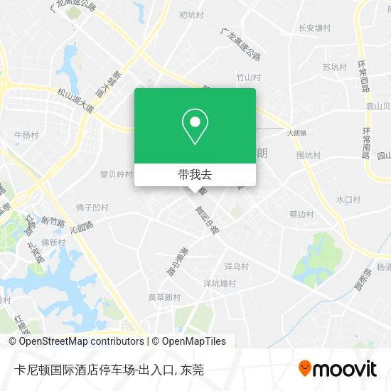 卡尼顿国际酒店停车场-出入口地图