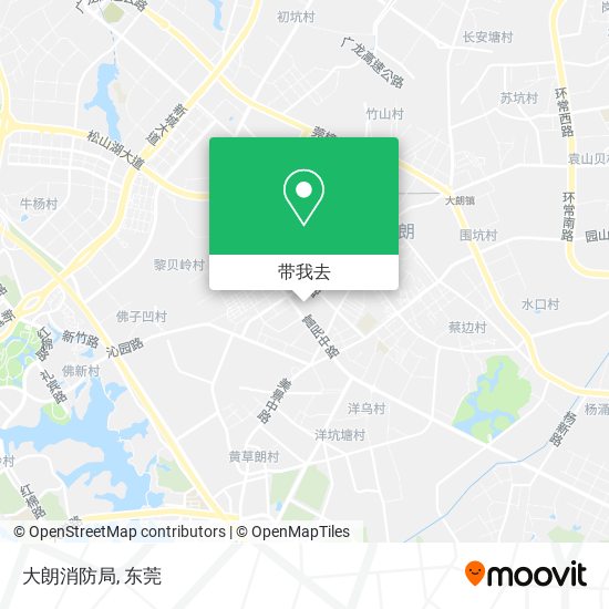 大朗消防局地图