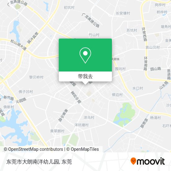 东莞市大朗南洋幼儿园地图