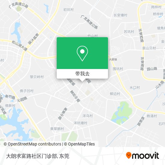 大朗求富路社区门诊部地图