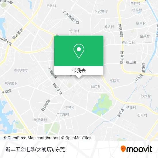新丰五金电器(大朗店)地图