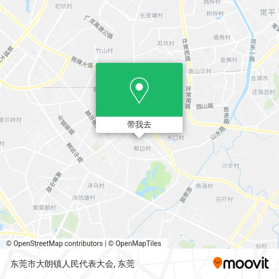 东莞市大朗镇人民代表大会地图