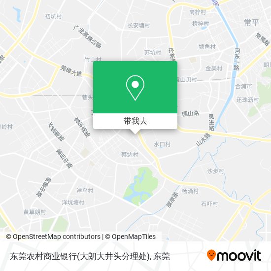 东莞农村商业银行(大朗大井头分理处)地图