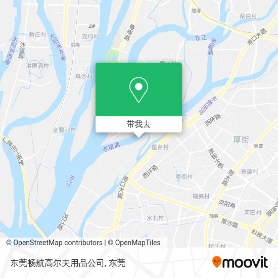 东莞畅航高尔夫用品公司地图