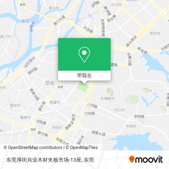 东莞厚街兴业木材夹板市场-13座地图