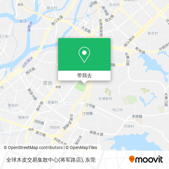 全球木皮交易集散中心(将军路店)地图