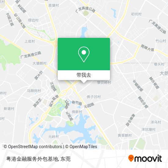 粤港金融服务外包基地地图