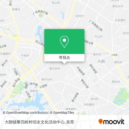大朗镇黎贝岭村综全文化活动中心地图