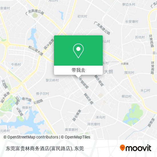 东莞富贵林商务酒店(富民路店)地图