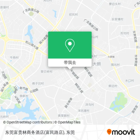 东莞富贵林商务酒店(富民路店)地图
