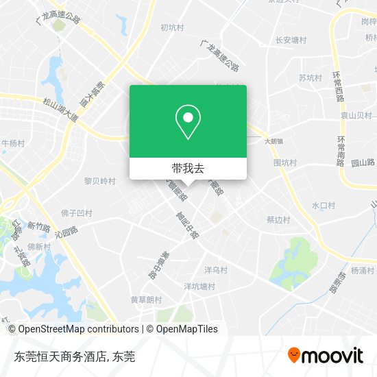 东莞恒天商务酒店地图