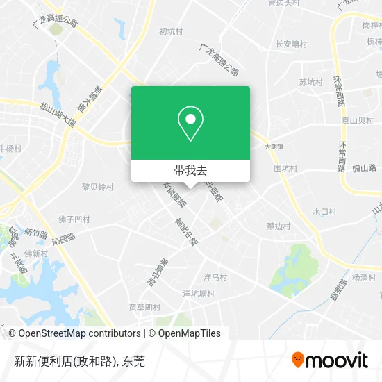 新新便利店(政和路)地图