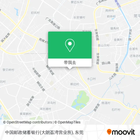 中国邮政储蓄银行(大朗荔湾营业所)地图