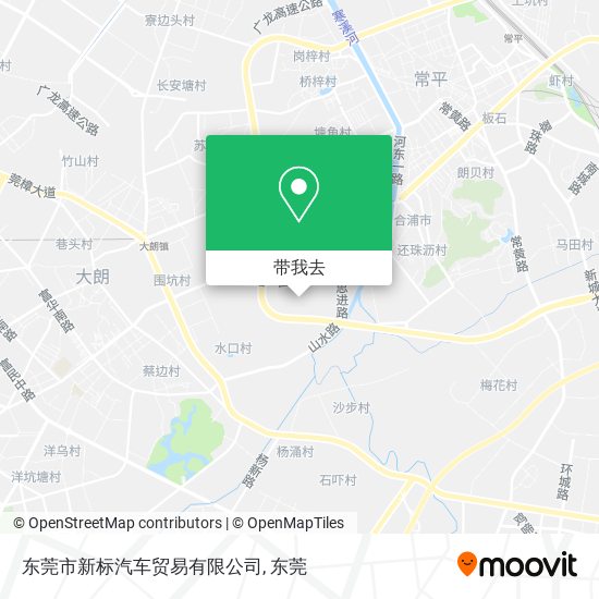 东莞市新标汽车贸易有限公司地图