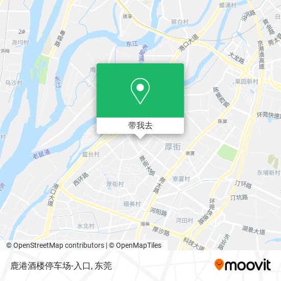 鹿港酒楼停车场-入口地图