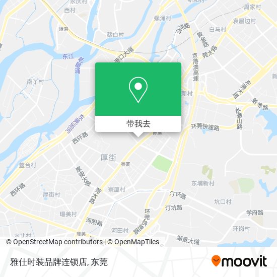 雅仕时装品牌连锁店地图