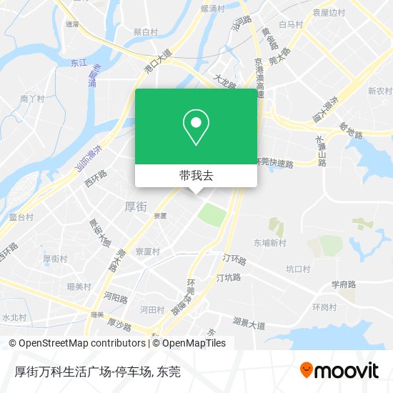 厚街万科生活广场-停车场地图