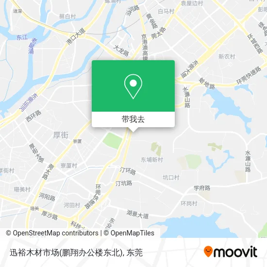迅裕木材市场(鹏翔办公楼东北)地图