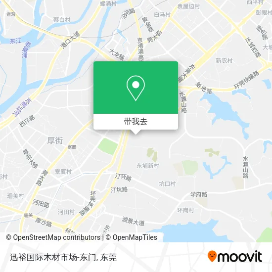 迅裕国际木材市场-东门地图
