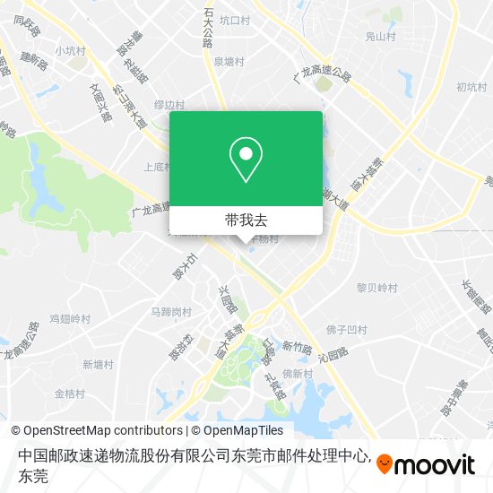 中国邮政速递物流股份有限公司东莞市邮件处理中心地图