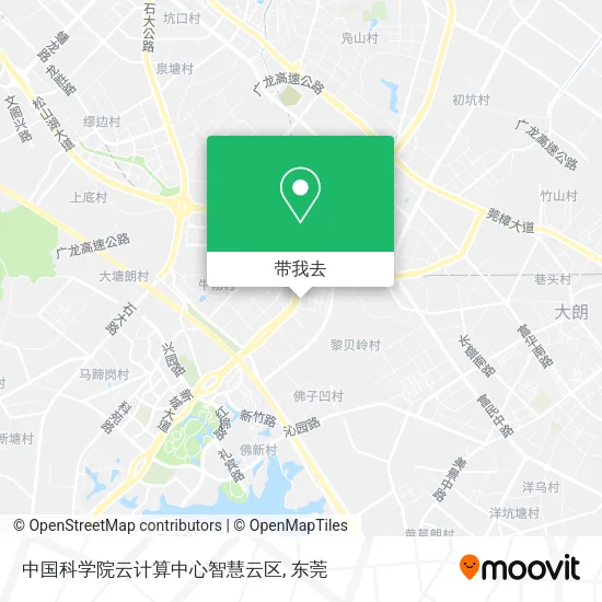 中国科学院云计算中心智慧云区地图