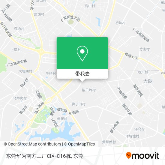 东莞华为南方工厂C区-C16栋地图