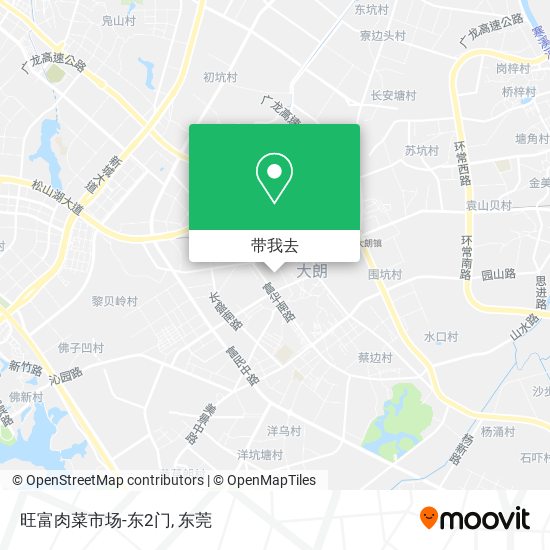 旺富肉菜市场-东2门地图