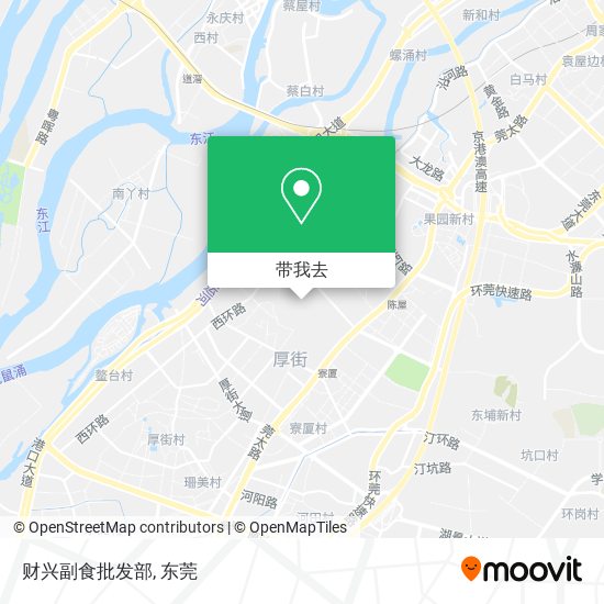 财兴副食批发部地图