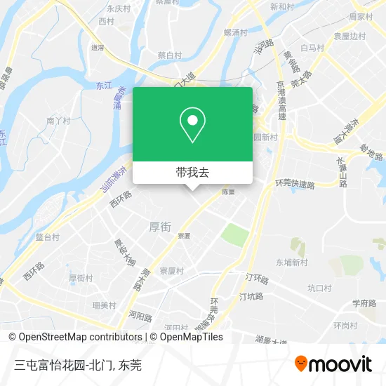三屯富怡花园-北门地图