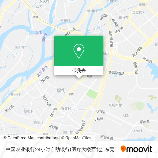 中国农业银行24小时自助银行(医疗大楼西北)地图