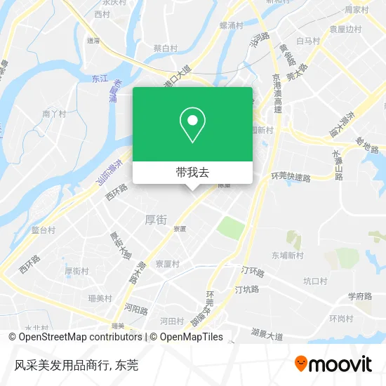 风采美发用品商行地图
