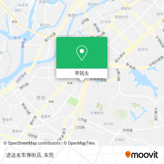 进达名车厚街店地图
