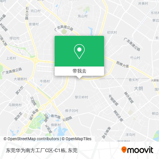 东莞华为南方工厂C区-C1栋地图