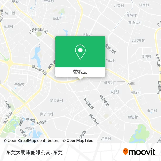 东莞大朗康丽雅公寓地图