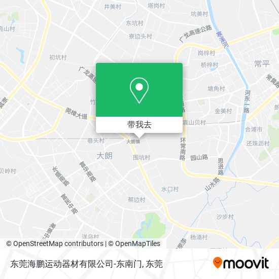 东莞海鹏运动器材有限公司-东南门地图