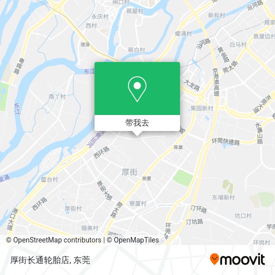 厚街长通轮胎店地图