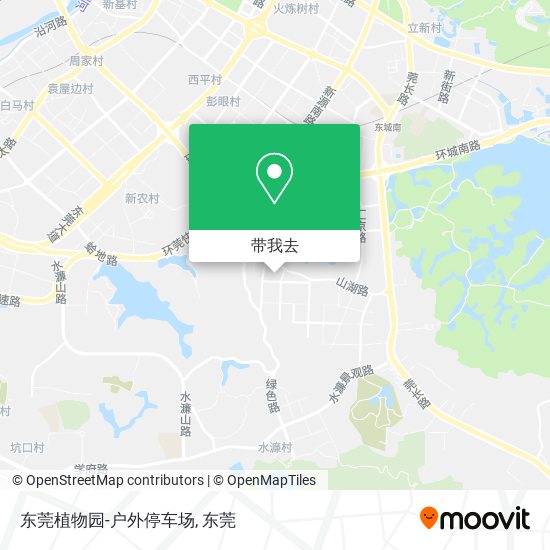 东莞植物园-户外停车场地图
